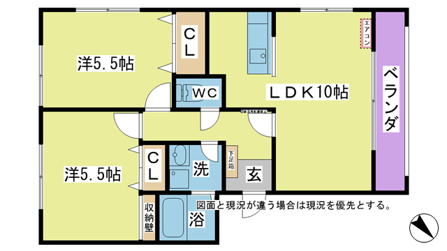 間取り図 全室床下収納付きのルネスタイプ 間取り図